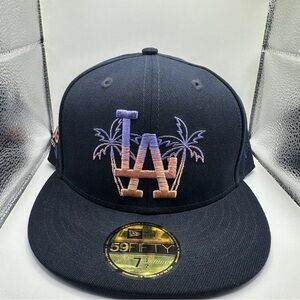 New Era Navy and Purple LA Cap
